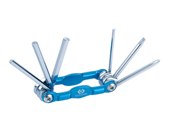 ZESTAW 6 szt. HEX  H3 - H6, KRZYŻAK PH2, PŁASKI 5.0, UCHWYT SCYZORYK Z ALUMINIUM, BLISTER