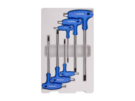 ZESTAW IMBUSÓW  Z  UCHWYTEM ''L''  6szt.  1160  -  HEX / HEX  Z  KULKĄ   3 - 8mm,  KARTON