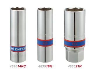 NASADKA  DO  ŚWIEC 1/2''   21mm x 68mm    6-kąt. CHROM,  WKŁADKA  GUMOWA