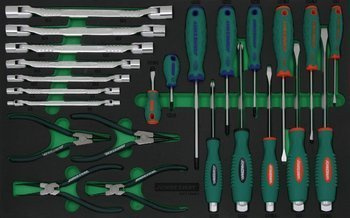 Kpl. narzędzi 24szt. we wkładce EVA D71124SV