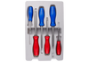 ZESTAW WKRĘTAKÓW  ŚLUSARSKICH  6 cz. KRZYŻAK  No.1 x 75,  No.2 x 100,  No.3 x 150, PŁASKIE 5.5, 6.5, 8.0
