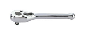 GRZECHOTKA 1/4'' 32 ZĘBY 100mm CHROM, UCHWYT POLEROWANY