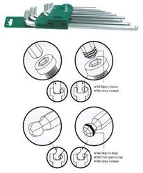 Kpl. kluczy ampulowych z kulką b.długich bezpośl. H06SA109S