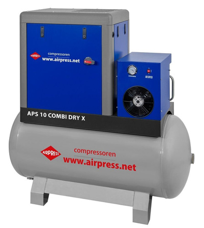 Airpress Kompresor śrubowy 10 bar 10 KM 920 l/min 500 l APS 10 Combi Dry X