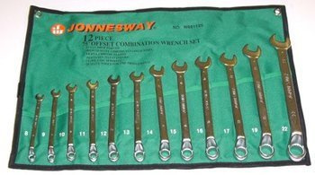 Kpl. kluczy płasko-oczkowych głęboko odsadzonych W69112S