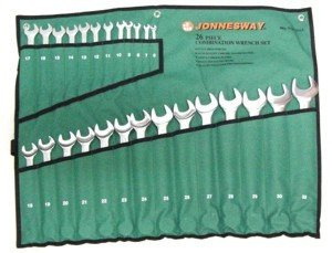 Kpl. kluczy płasko-oczkowych 26szt. 6-32mm  W26126SA