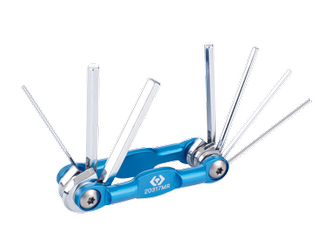 ZESTAW IMBUSÓW 7SZT. HEX H1,5 - H6, UCHWYT SCYZORYK Z ALUMINIUM, BLISTER