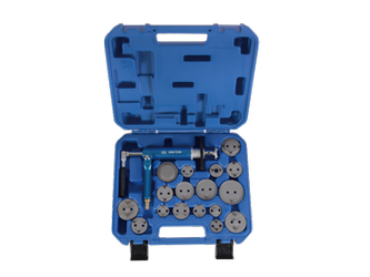 PNEUMATYCZNY ŚCIĄGACZ DO TŁOCZKÓW HAMULCOWYCH PRAWO/LEWO, 18cz. WALIZKA