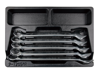 ZESTAW KLUCZY PŁASKO-OCZKOWYCH  5cz.  27 - 32mm,  WKŁAD DO WÓZKA