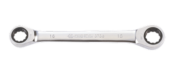 KLUCZ OCZKOWY DWUSTRONNY Z GRZECHOTKĄ JEDNOKIERUNKOWĄ 72 ZĘBY 128 x 8mm x 9mm