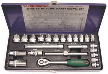 Kpl. kluczy nasadowych 3/8" 25szt.    S04H3125S