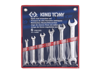 ZESTAW KLUCZY PŁASKICH  6cz.  8 - 23mm,  ETUI