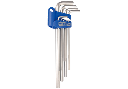ZESTAW IMBUSÓW  9 szt.  1125S  -  HEX  EKSTRA  DŁUGIE  1/16" - 3/8", UCHWYT  PLAST.  BLISTER