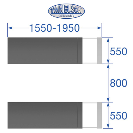 Podnośnik Nożycowy Podwójny do montażu w posadzce TW S3-18UE-G GREY-Line
