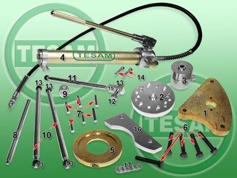 S0001081 - Przyrząd do wymiany piasty koła Mercedes Sprinter, Volkswagen Crafter - ściągacz piasty / łożyska z ABS