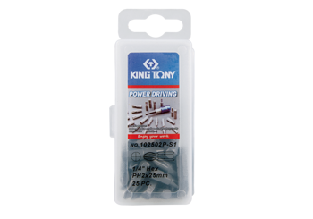 ZESTAW BITÓW 1/4" KRZYŻAK No.2 x 25mm, 25 SZT. W PUDEŁKU