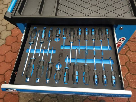 Nortec Wózek narzędziowy NORTEC PRO 7 szuflad 279 czesci