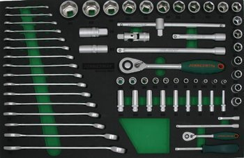 Kpl. narzędzi 65szt. we wkładce EVA S04H42165SV