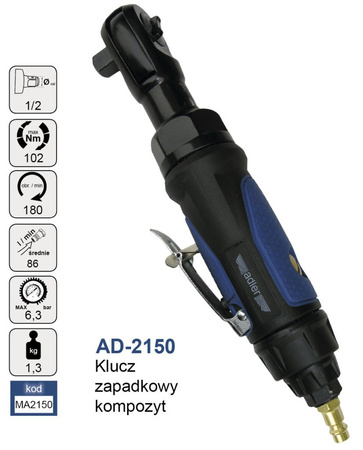 Klucz zapadkowy 102Nm 1/2"  AD-2150 kompozyt