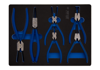 ZESTAW SZCZYPIEC DO PIERŚCIENI SEGERA 6 SZT. WKŁAD Z PIANKI DO WÓZKA