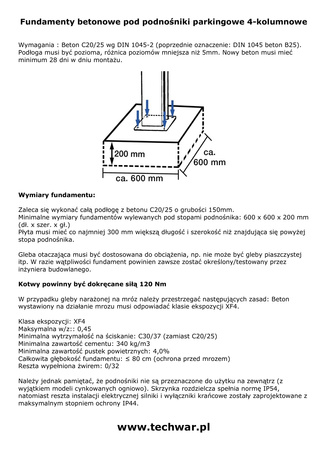 Podnośnik Czterokolumnowy podwójny do Parkowania TW 436P-D2-G GREY – Line