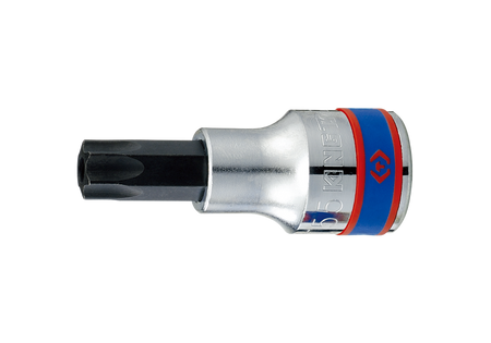 NASADKA  KRÓTKA  1/2''   Z  KOŃCÓWKĄ  TORX  Z  OTWOREM  T27 x 60mm