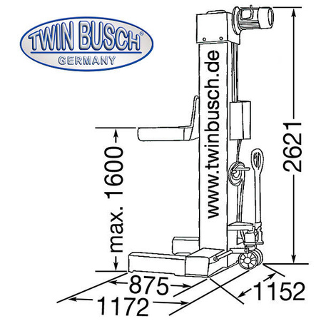 PODNOŚNIK CIĘŻAROWY TW 575-4 30T TWIN BUSCH