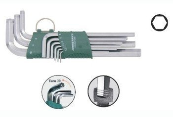 Kpl. kluczy ampulowych długich bezpoślizgowych H02SA109S