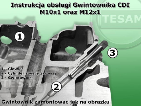  S0000362 - Gwintownik M10 x 1 oraz M12 x 1 CDI