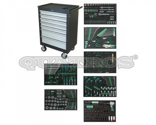 Wózek QS17071 z zestawem 295szt. narzędzi we wkładkach EVA