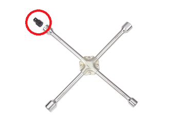 ADAPTER DO KLUCZA KRZYŻOWEGO DO KÓŁ 19911722