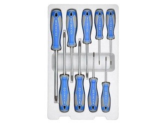 ZESTAW WKRĘTAKÓW  9 cz.  TORX T8,  T9,  T10,  T15,  T20,  T25,  T27,  T30,  T40