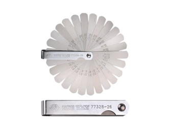 SZCZELINOMIERZE 26 SZT. 0.0015" - 0.025" 1/2" x 3"