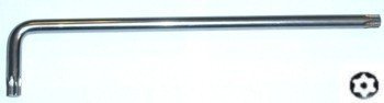 Klucz wpustowy gięty Torx z otworem bardzo długi T25x130 H08ST25130