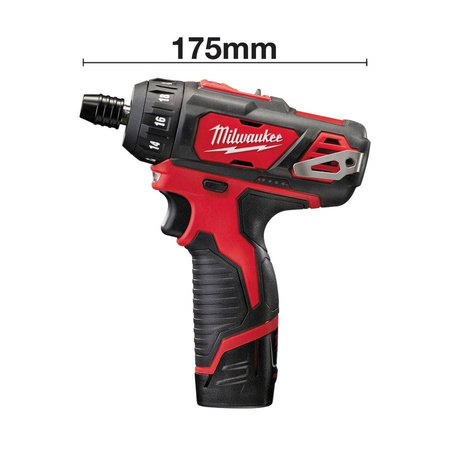 Zakrętarka akumulatorowa 1/4" 30Nm M12 BD-202C MILWAUKEE 