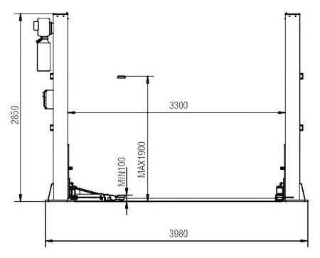 PODNOŚNIK DWUKOLUMNOWY BESTLIFT 255DE 5.5T 