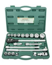 Kpl. kluczy nasadowych 6kt. 3/4" 21szt. S04H6321S