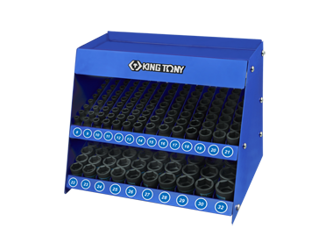 SKRZYNKA  EKSPOZYCYJNA  Z ZESTAWEM NASADEK  UDAROWYCH  1/2''   158cz.  KRÓTKIE  6-kąt. 8 - 32mm