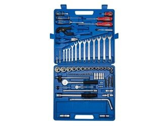 PROMOCJA -ZESTAW NASADEK  1/4'' + 1/2'' 97cz. 4 -32mm 6-kąt. Z AKCESORIAMI, CHROM + NARZĘDZIA UNIWERSALNE