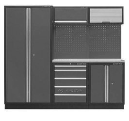 ZESTAW MEBLI WARSZTATOWYCH NUMER 5 (SZARE), 2275x460x2000mm 87D11X05A-KG