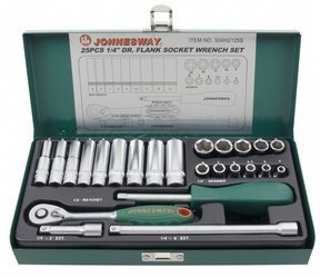 Kpl. kluczy nasadowych 1/4" 25szt.    S04H2125S