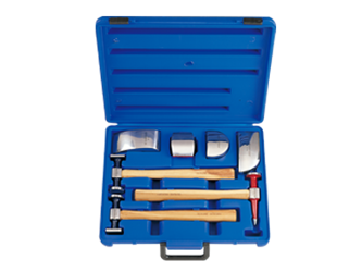 KPL. NARZĘDZI BLACHARSKICH 7 cz. W WALIZCE PLAST.