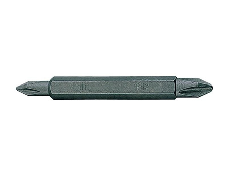BIT DWUSTRONNY 1/4''  KRZYŻAK  No. 2/3 x 60mm
