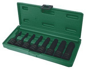 Kpl. kluczy ampulowych udarowych 1/2"   S05A408S