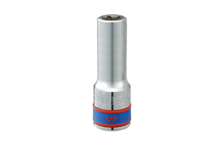 NASADKA  DŁUGA  GWIAZDKOWA   1/2''   E10 x 77mm, CHROM