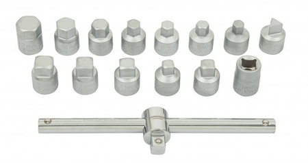 Kpl. kluczy do korka oleju 3/8" 15szt. AI030036A