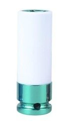 NASADKA DŁUGA UDAROWA CIENKOŚCIENNA Z TULEJĄ ZABEZPIECZAJĄCĄ 1/2'' 19mm x 80mm, 6-kąt, DO ALUFELG