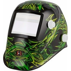 Hełm przyłbicy TURBO green vine bez filtra+nagłowi