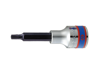NASADKA  DŁUGA   1/2''   Z  KOŃCÓWKĄ  TORX  Z  OTWOREM  T40 x 80mm