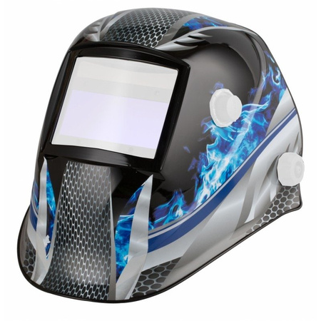 Hełm przyłbicy TURBO metal flame bez filtra+nagłow